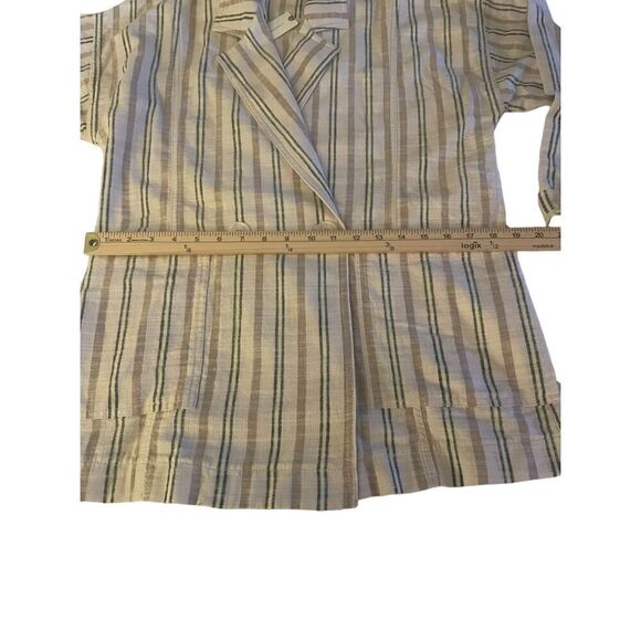 Maeve X Anthropologie Danielle Striped oversize Boyfriend Blazer XS - Picture 7 of 14